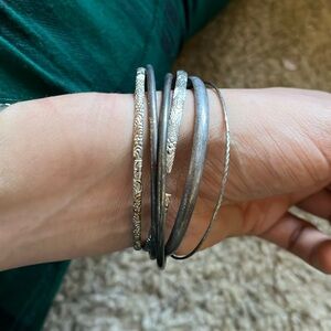 Silver bangles